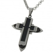 stainless steel cross pendant 