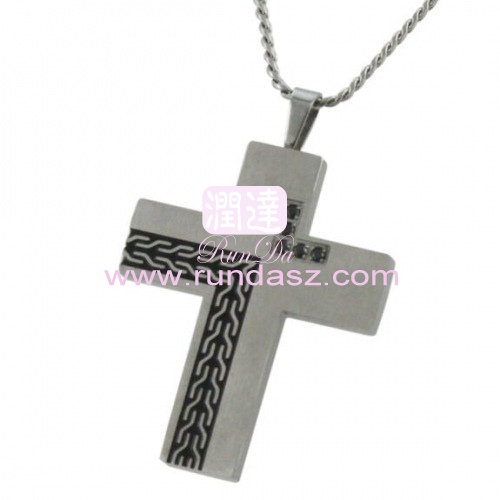 CZ cross pendant 