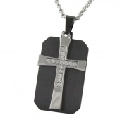 stainless steel cross pendant 