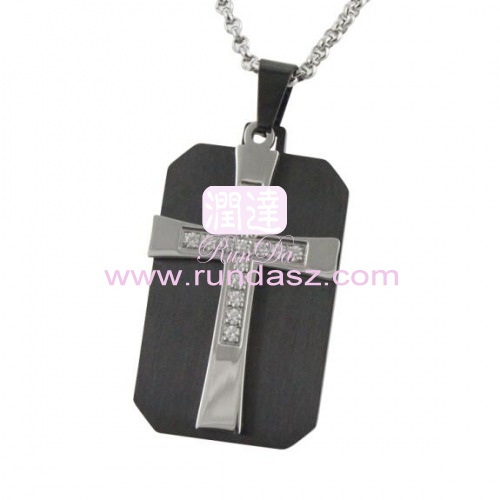 stainless steel cross pendant  