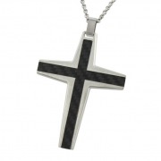 stainless steel cross pendant 
